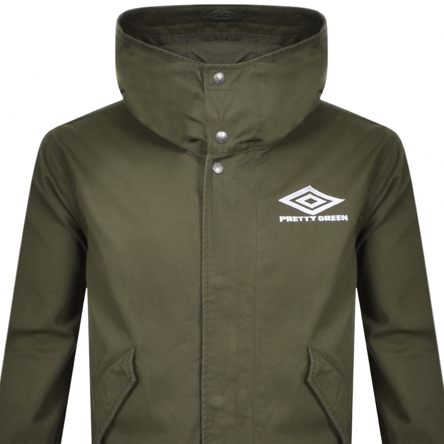 Alternative Image for ProductPretty Green X Umbro Hooded Jacket Green2
